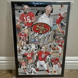 San Francisco 49ers Football team Superbowl Championships framed Poster new